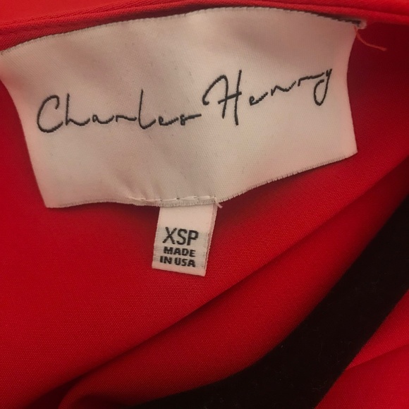 Charles Henry Red Dress - Picture 2 of 2